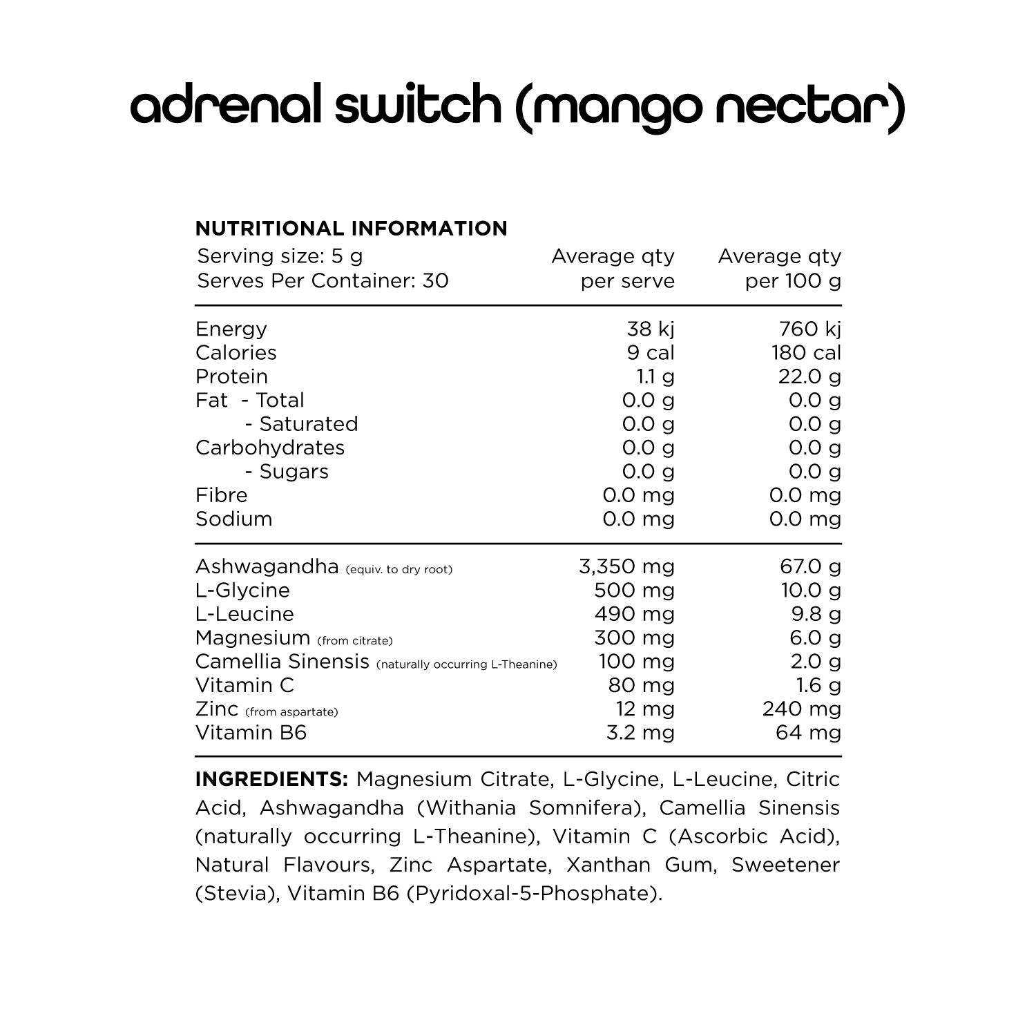 Adrenal Switch