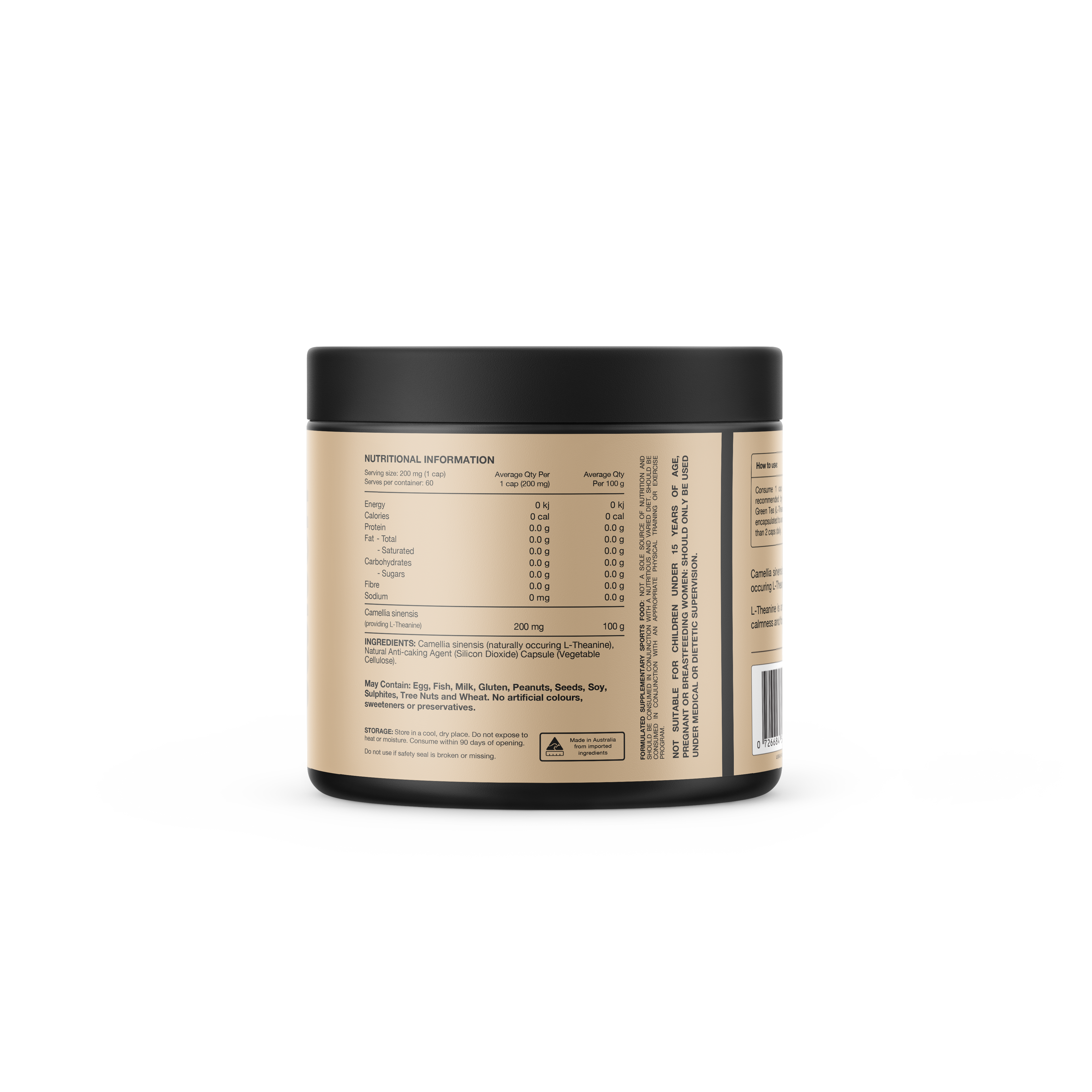 Switch Essentials Green tea Extract L-Theanine Caps