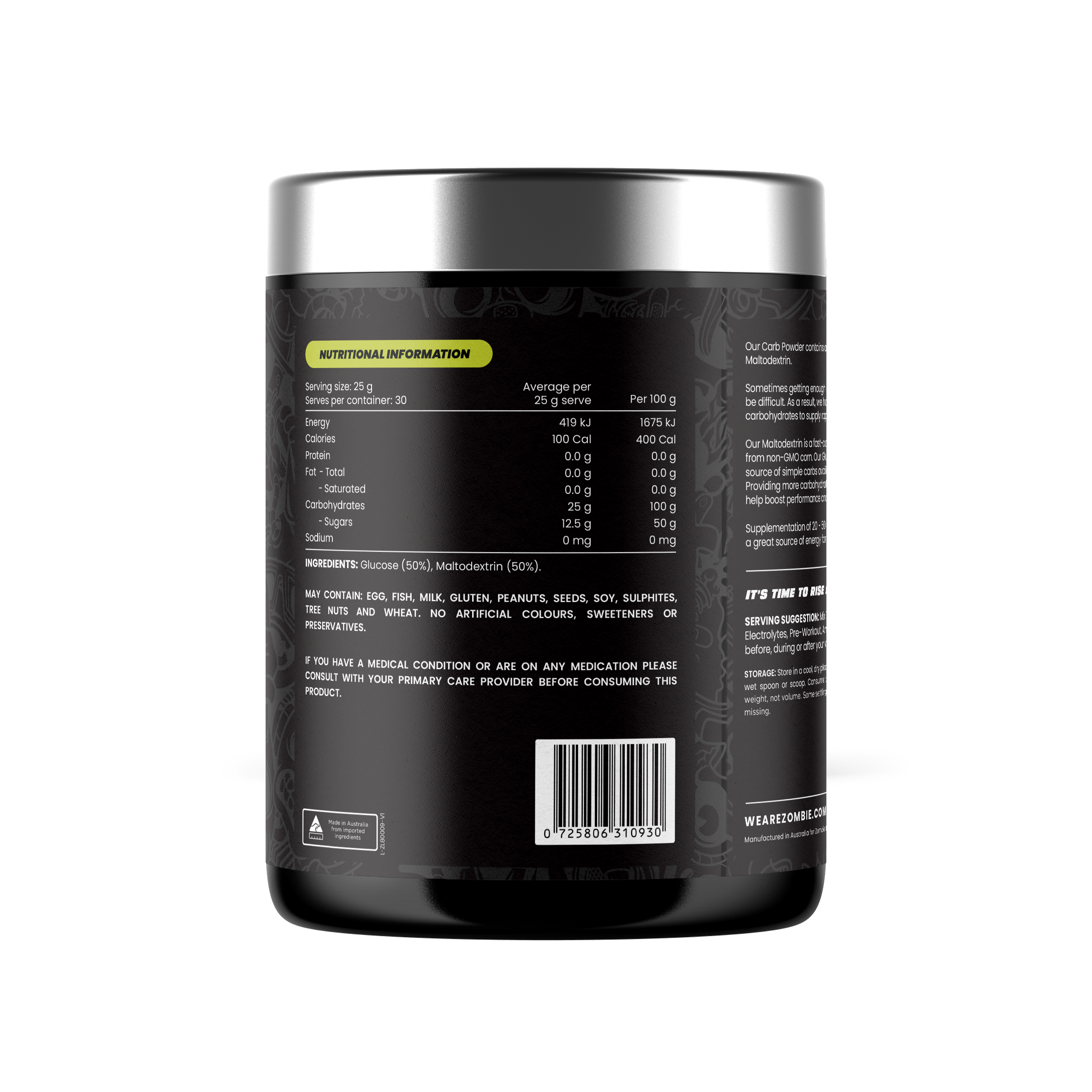 Zombie Labs Pure Carbs