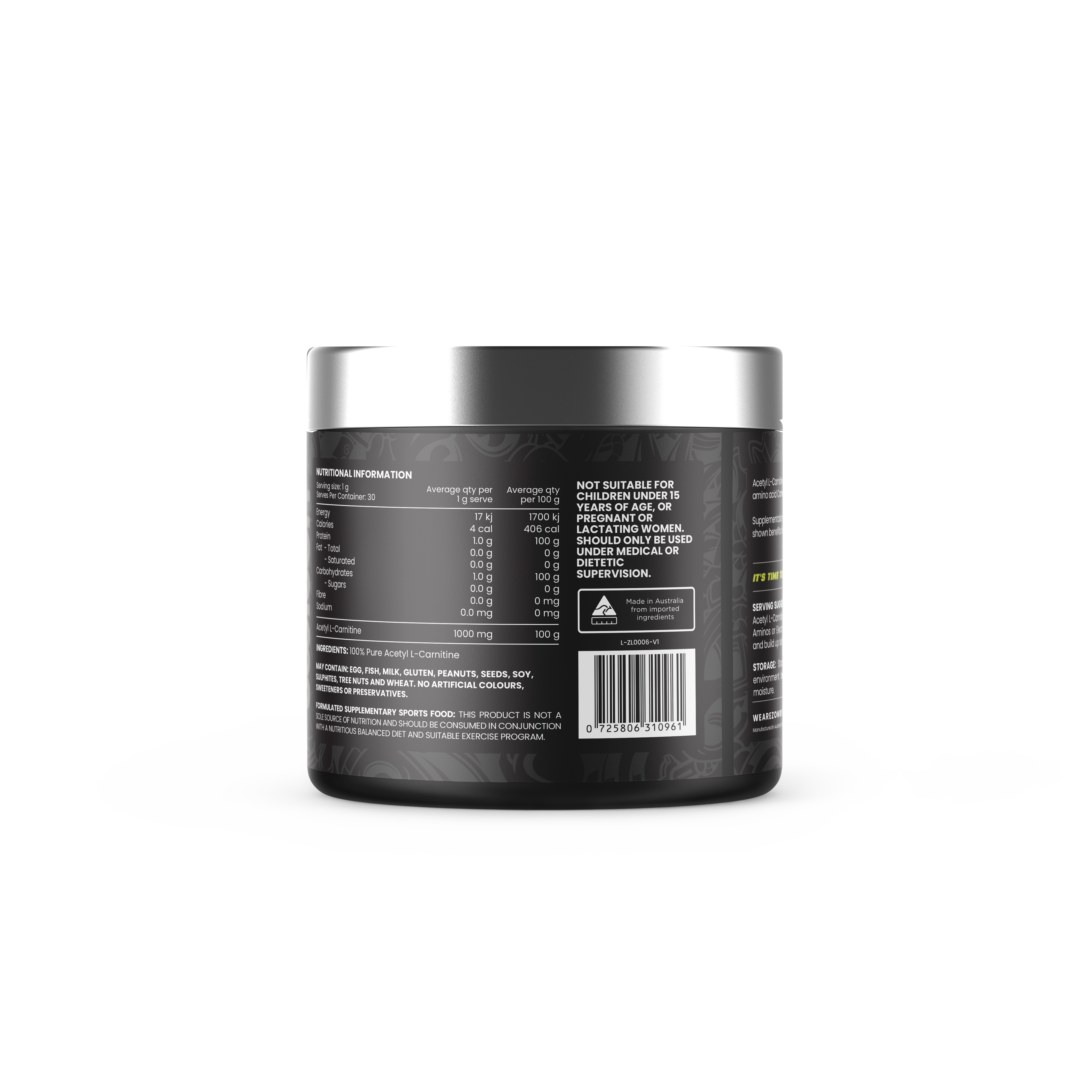 Zombie Labs Carnitine 30 serves