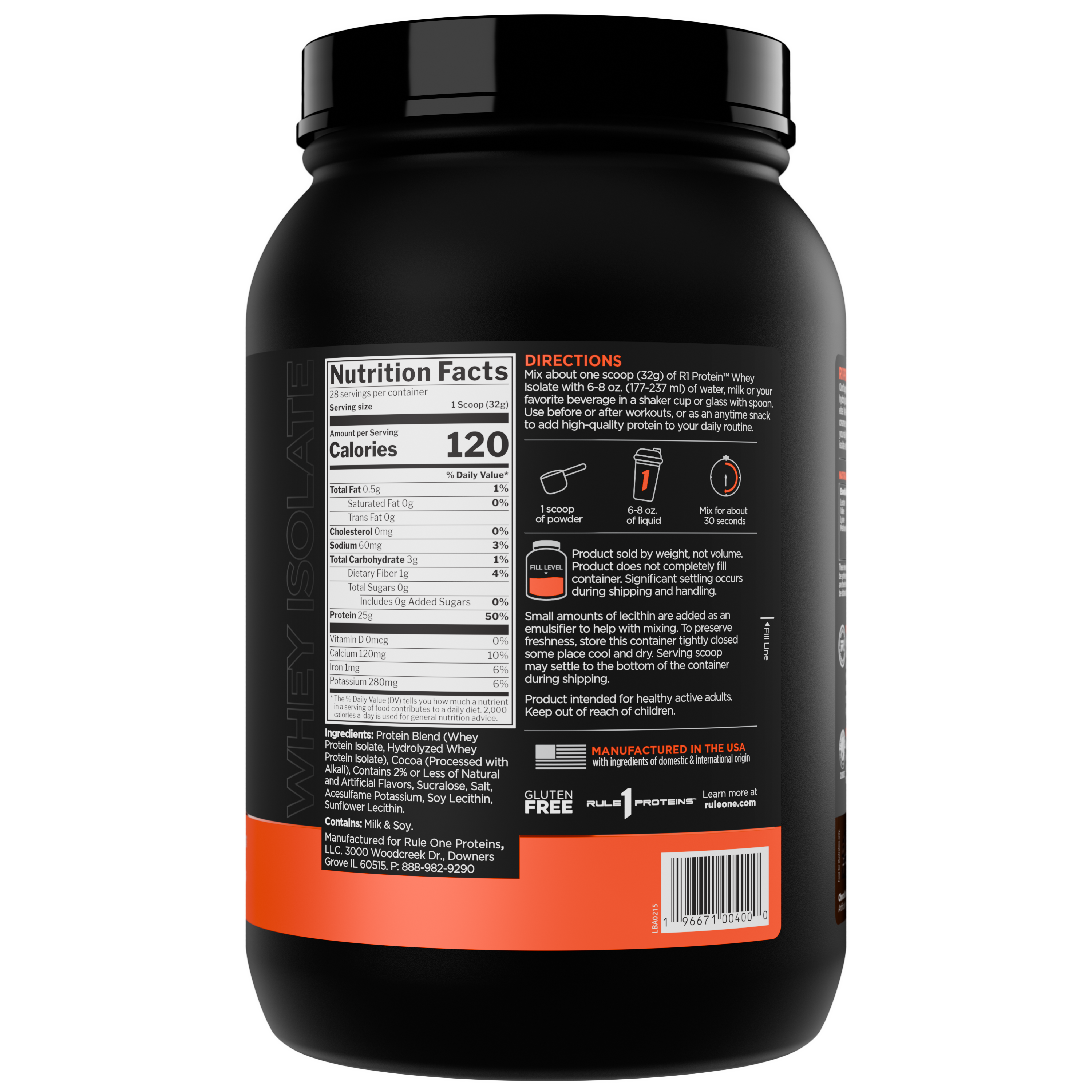 Rule 1 Whey Protein Isolate