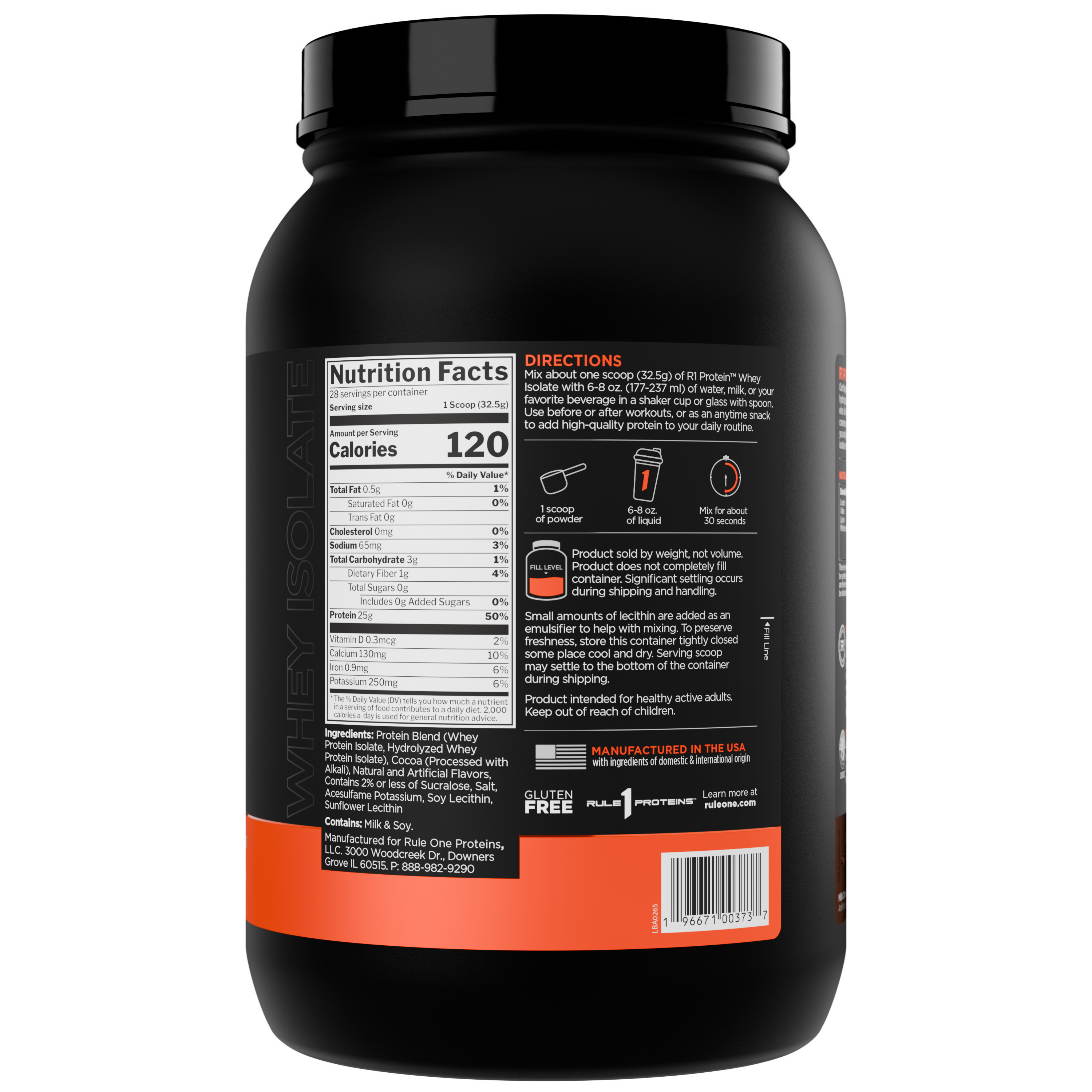 Rule 1 Whey Protein Isolate