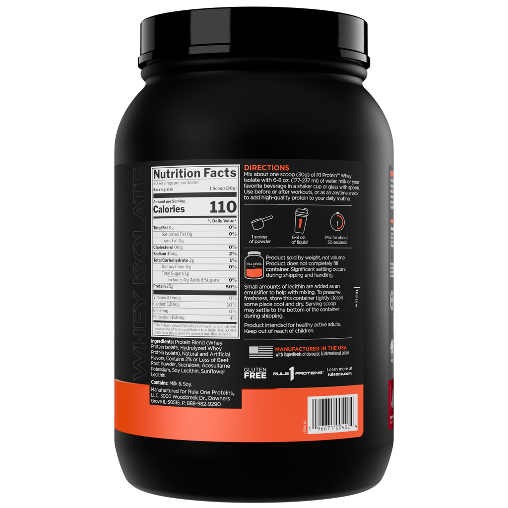 Rule 1 Whey Protein Isolate